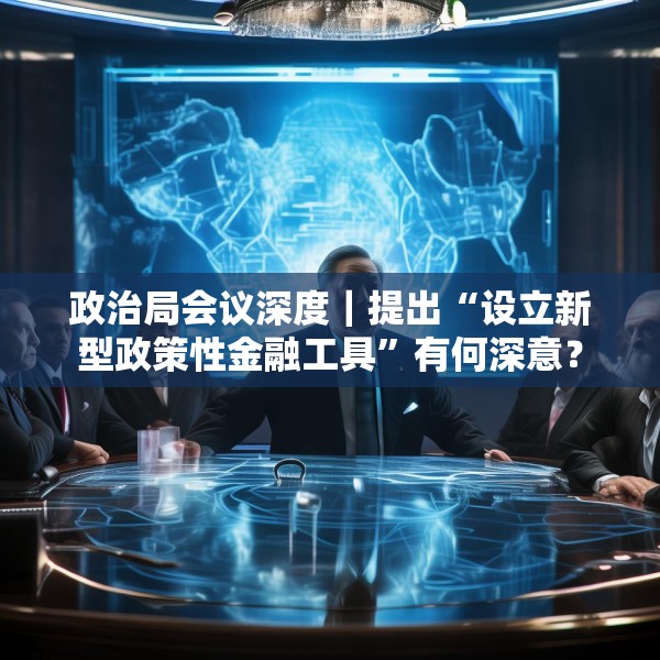 政治局会议深度｜提出“设立新型政策性金融工具”有何深意？