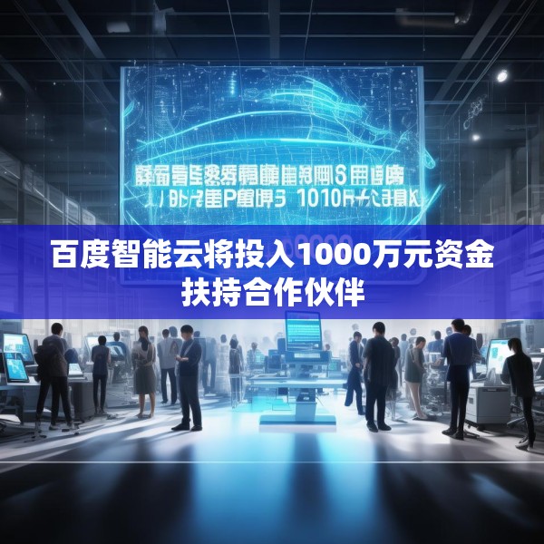 百度智能云将投入1000万元资金扶持合作伙伴