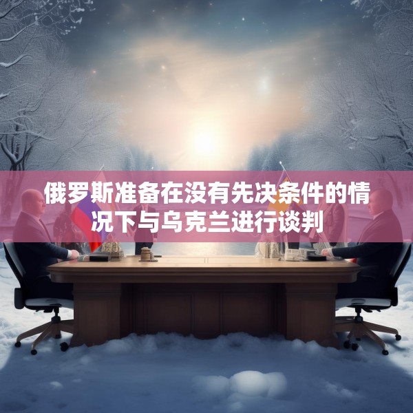 俄罗斯准备在没有先决条件的情况下与乌克兰进行谈判