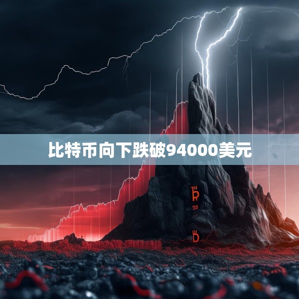 比特币向下跌破94000美元