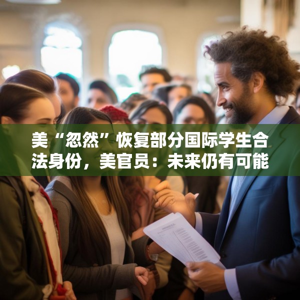 美“忽然”恢复部分国际学生合法身份，美官员：未来仍有可能被终止