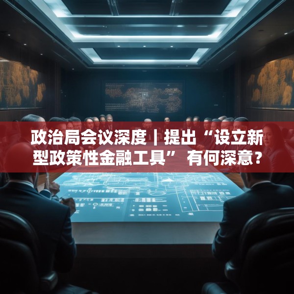 政治局会议深度｜提出“设立新型政策性金融工具” 有何深意？