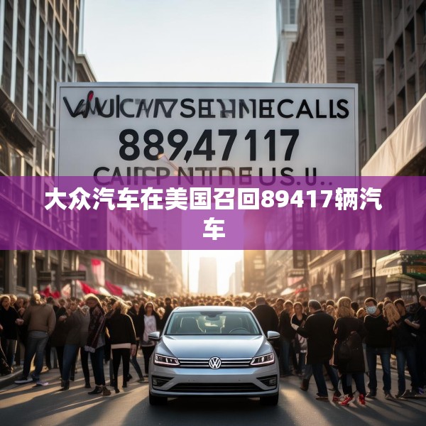 大众汽车在美国召回89417辆汽车