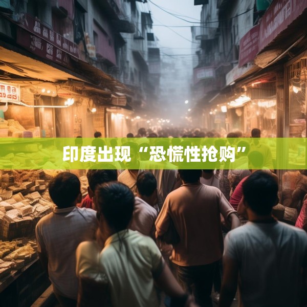 印度出现“恐慌性抢购”