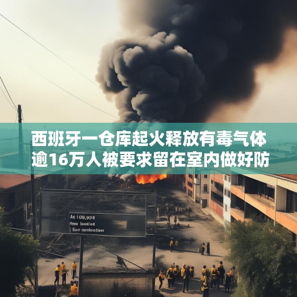 西班牙一仓库起火释放有毒气体 逾16万人被要求留在室内做好防护