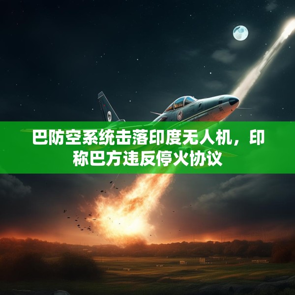 巴防空系统击落印度无人机，印称巴方违反停火协议