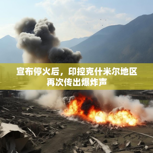 宣布停火后，印控克什米尔地区再次传出爆炸声