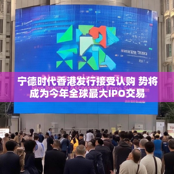 宁德时代香港发行接受认购 势将成为今年全球最大IPO交易