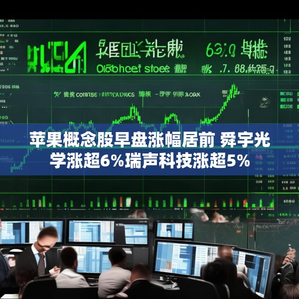 苹果概念股早盘涨幅居前 舜宇光学涨超6%瑞声科技涨超5%