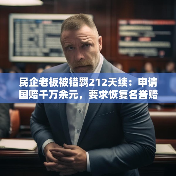 民企老板被错羁212天续：申请国赔千万余元，要求恢复名誉赔礼道歉