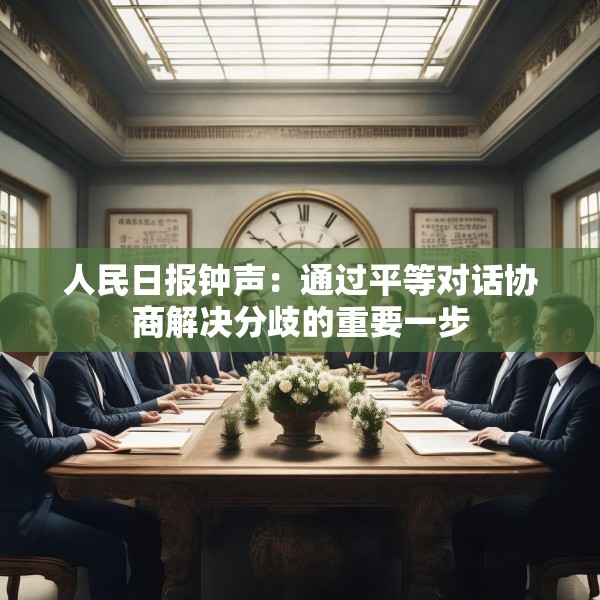 人民日报钟声：通过平等对话协商解决分歧的重要一步