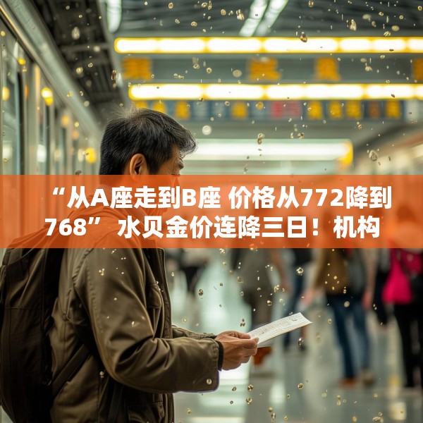 “从A座走到B座 价格从772降到768” 水贝金价连降三日！机构调整预期
