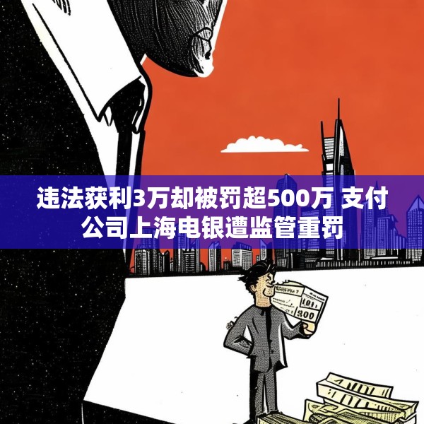 违法获利3万却被罚超500万 支付公司上海电银遭监管重罚