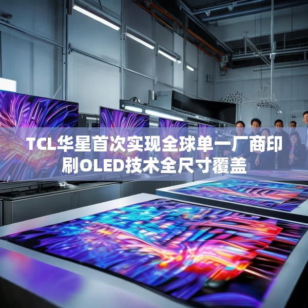 TCL华星首次实现全球单一厂商印刷OLED技术全尺寸覆盖