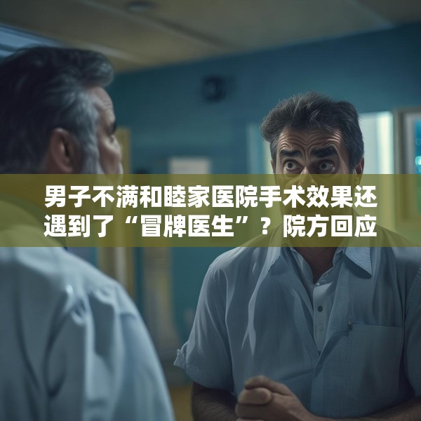 男子不满和睦家医院手术效果还遇到了“冒牌医生”？院方回应