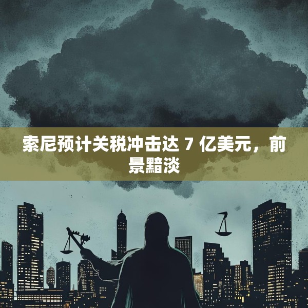 索尼预计关税冲击达 7 亿美元，前景黯淡