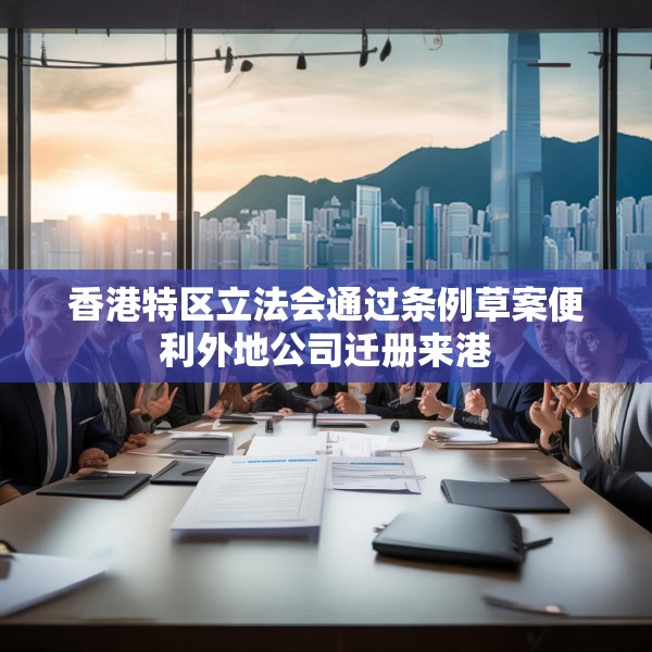 香港特区立法会通过条例草案便利外地公司迁册来港