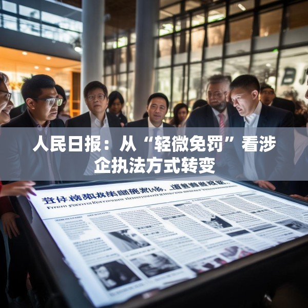 人民日报：从“轻微免罚”看涉企执法方式转变