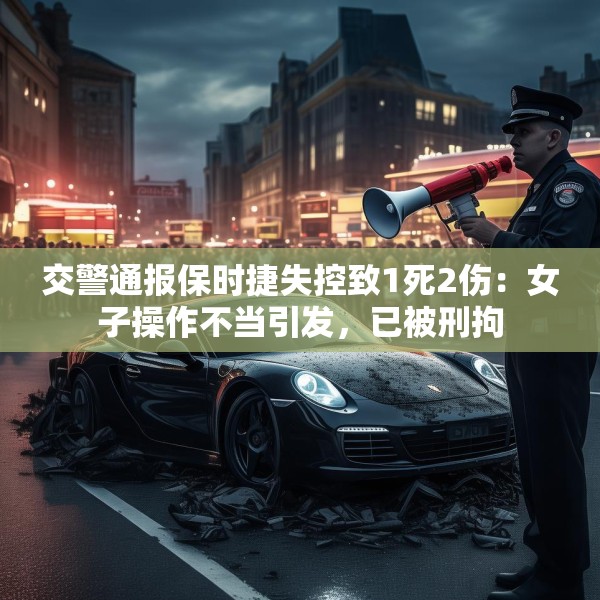 交警通报保时捷失控致1死2伤：女子操作不当引发，已被刑拘