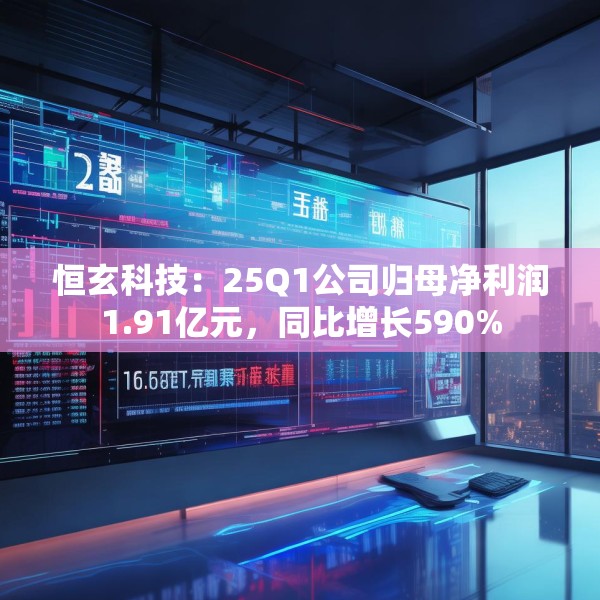 恒玄科技：25Q1公司归母净利润1.91亿元，同比增长590%
