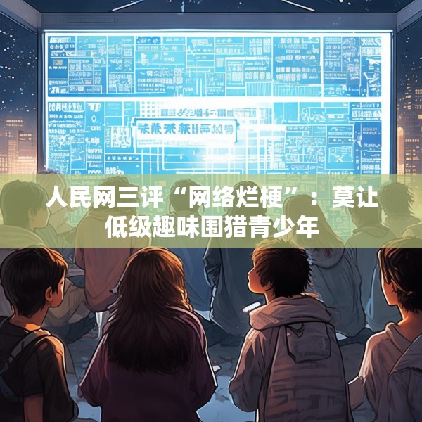 人民网三评“网络烂梗”：莫让低级趣味围猎青少年