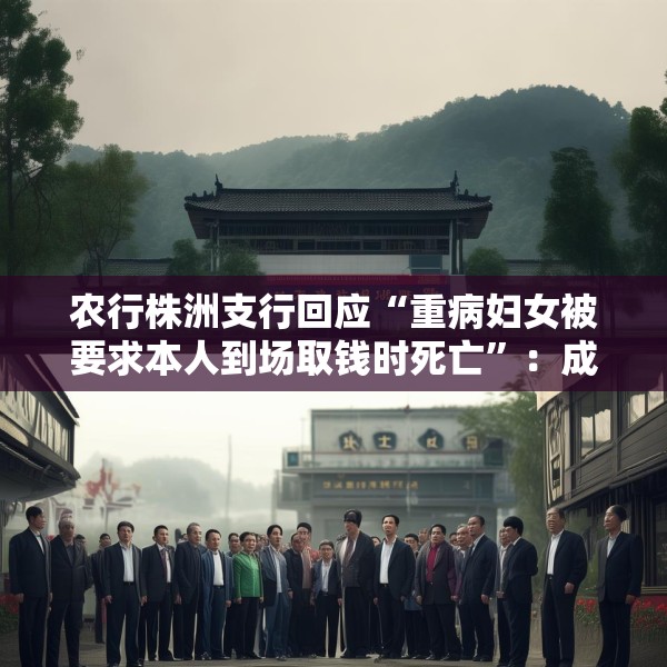 农行株洲支行回应“重病妇女被要求本人到场取钱时死亡”：成立专项工作组配合警方调查，向逝者致以沉痛哀悼