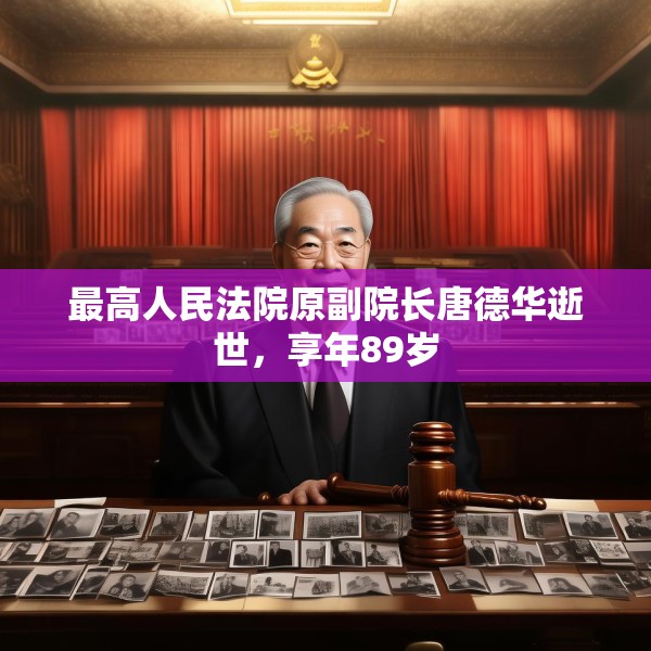 最高人民法院原副院长唐德华逝世，享年89岁