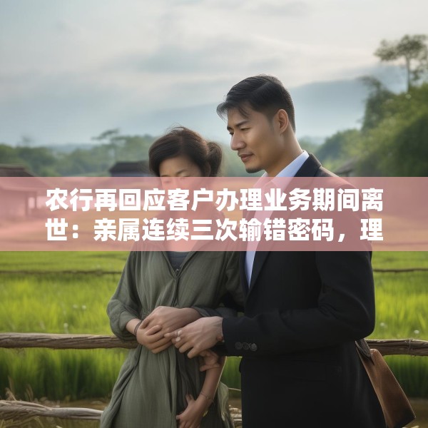 农行再回应客户办理业务期间离世：亲属连续三次输错密码，理解亲属悲痛，将协助做好善后