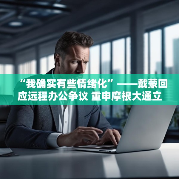 “我确实有些情绪化”——戴蒙回应远程办公争议 重申摩根大通立场不变