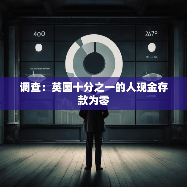 调查：英国十分之一的人现金存款为零