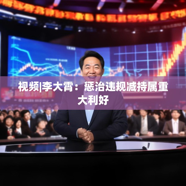 视频|李大霄：惩治违规减持属重大利好