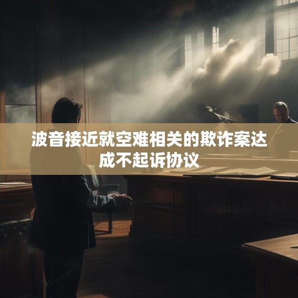 波音接近就空难相关的欺诈案达成不起诉协议