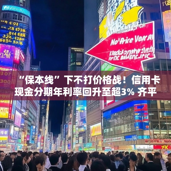 “保本线”下不打价格战！信用卡现金分期年利率回升至超3% 齐平消费贷限价