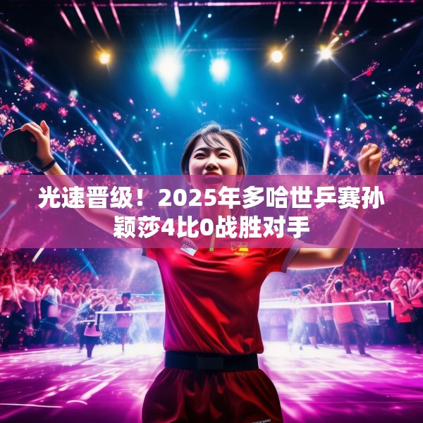 光速晋级！2025年多哈世乒赛孙颖莎4比0战胜对手