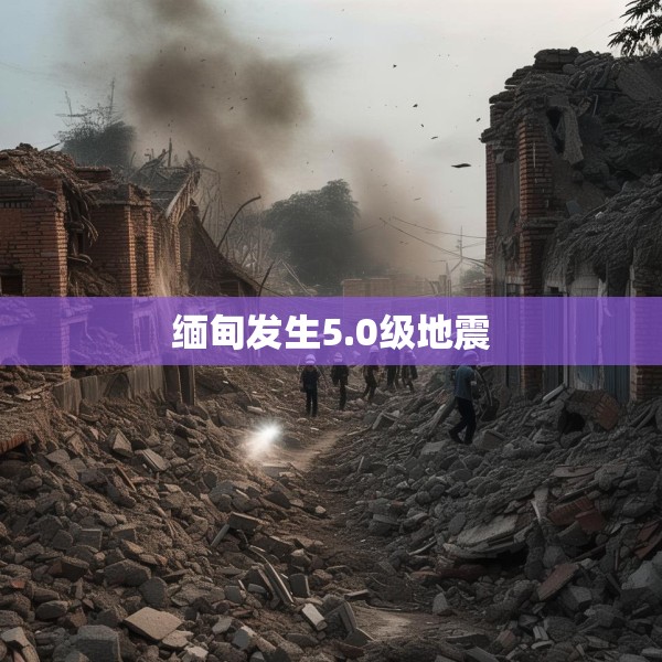 缅甸发生5.0级地震