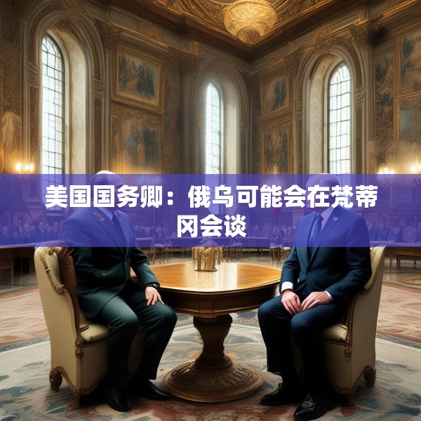 美国国务卿：俄乌可能会在梵蒂冈会谈