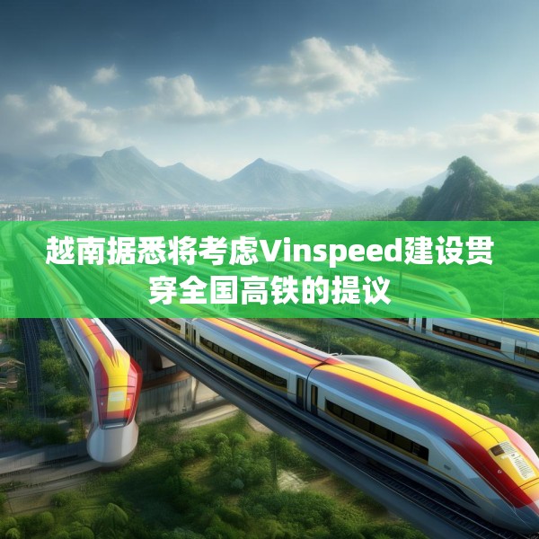 越南据悉将考虑Vinspeed建设贯穿全国高铁的提议