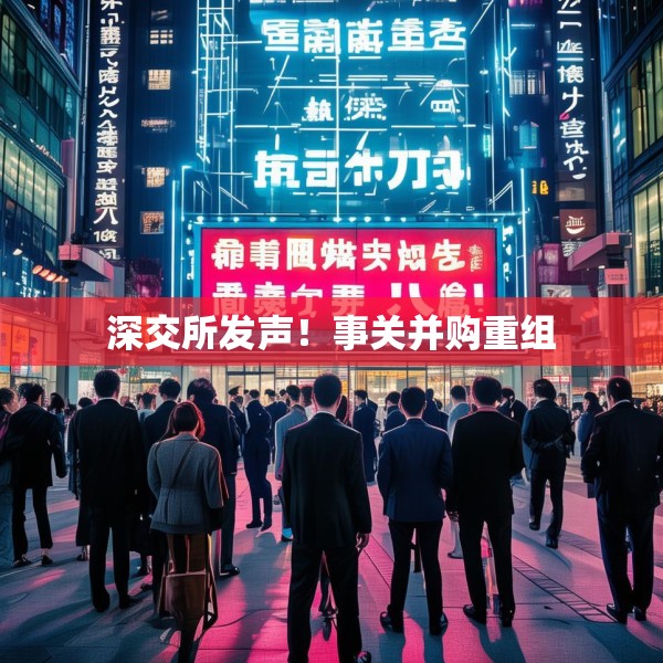 深交所发声！事关并购重组