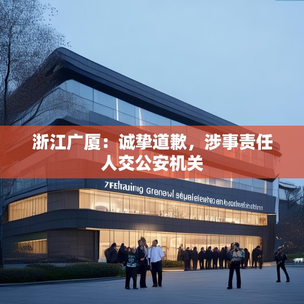 浙江广厦：诚挚道歉，涉事责任人交公安机关