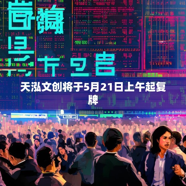 天泓文创将于5月21日上午起复牌