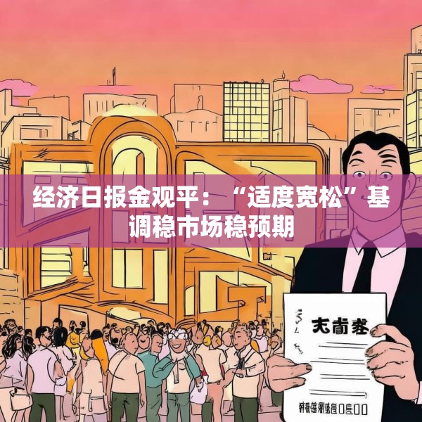 经济日报金观平：“适度宽松”基调稳市场稳预期