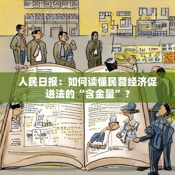 人民日报：如何读懂民营经济促进法的“含金量”？