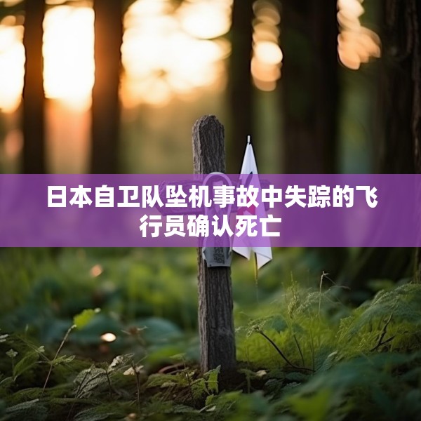 日本自卫队坠机事故中失踪的飞行员确认死亡