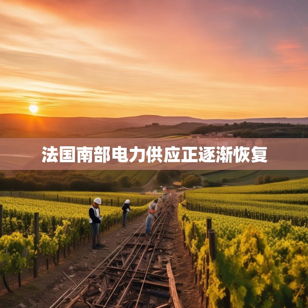 法国南部电力供应正逐渐恢复