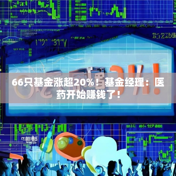66只基金涨超20%！基金经理：医药开始赚钱了！