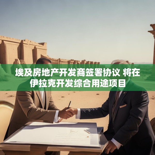 埃及房地产开发商签署协议 将在伊拉克开发综合用途项目