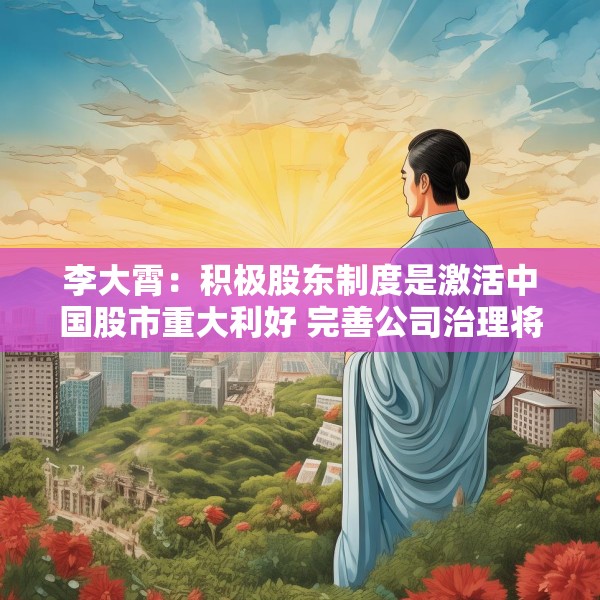 李大霄：积极股东制度是激活中国股市重大利好 完善公司治理将夯实中国股市基础