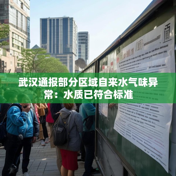 武汉通报部分区域自来水气味异常：水质已符合标准