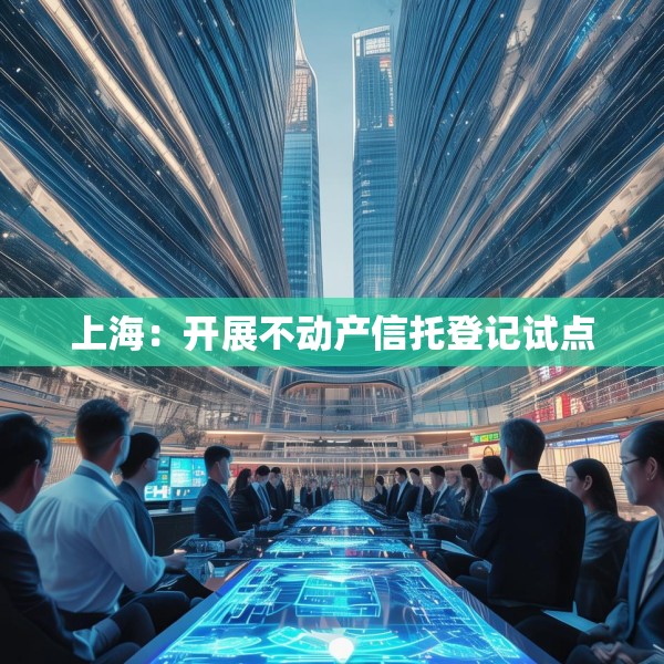 上海：开展不动产信托登记试点