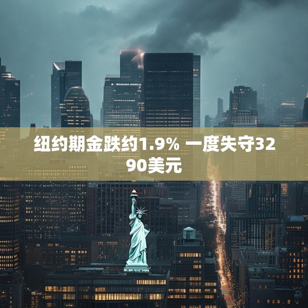纽约期金跌约1.9% 一度失守3290美元